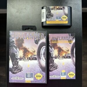 Outlander (Sega Genesis, 1992) Complete CIB Case/Manual/Game Vintage Exc. Cond.